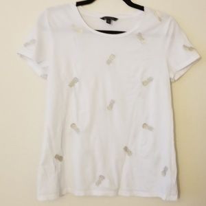 Pineapple embroidered t-shirt